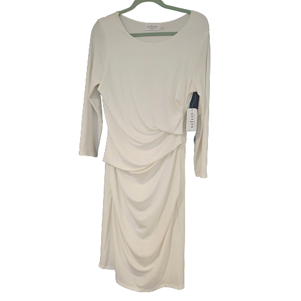 Velvet by Graham and Spencer Drape Front Dress